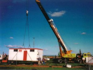 Installation of Pit Toilet Block.