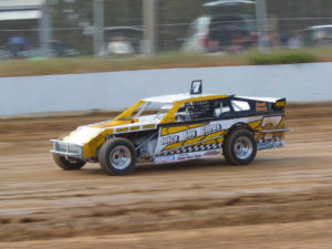 IN CONTROL: Victoria’s Frank Thierry navigates his way around a speedway track. PHOTO: Mark Cowin