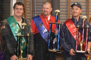 Bowen Donkers, Mark McDonald & Kahn Aston presented with their trophies. Picture: MARK COWIN