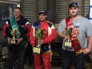 2015 Victorian Production Sedan Podium, L-R 3rd - Trevor Mills, 1st - Tim Atkin, 2nd - Mark Gartner PHOTO: Jamie Collins