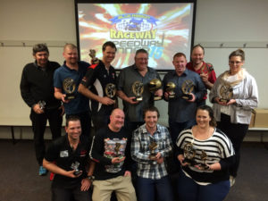 2015 CHAMPIONS: Back Row L-R: Manwaring, Mark McDonald, Richard Bansemer, Steve Ellis, Luke James, Fletcher Mills, Kathryn Wilken Front Row L-R: Kelvin Sanders, Mark Both, Jaryd Carman, Emma Wilken