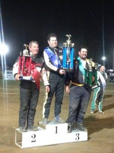 Jock Baker, Adrian Christian and Adam Mackenzie atop the podium.