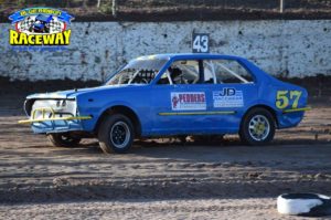 POLE POSITION: Melbourne Junior Driver Donald Young dominated the 'A Grade' heat races.PHOTO: Leanne Shanks