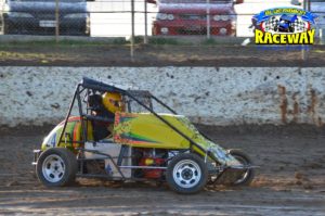 BACK ON TRACK: Dean Baker returns to racing with his restored Limited Sportsman. PHOTO: Leanne Shanks