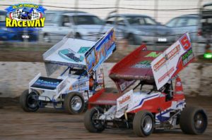 WIDE OPEN: Brenton Farrer pushes the cushion while Trigga Gates runs low. PHOTO: M & L Photography