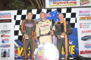 PODIUM 2016: Brayden Parr, Matt Reed, Phil Lock PHOTO: Sprintcar Allstars