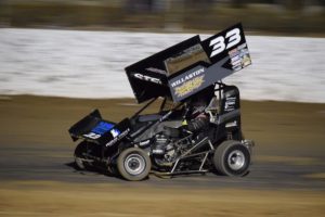 Formula 500 Winner: Brad Stell powers through turn three PHOTO: M&L Speedway Photography