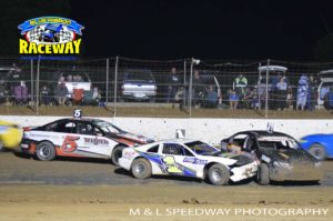 UNLUCKY: Queenslander Matty Smith retires early after a coming together with Mildura's Robbie Faux. PHOTO: M&L Speedway Photography