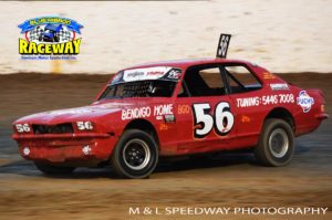 CAT AMONG THE PIGEONS: Bendigo's Graham West proved his Torana is still a completive machine. PHOTO: M&L Speedway Photography
